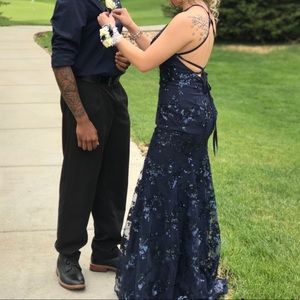 Navy Blue Prom Dress